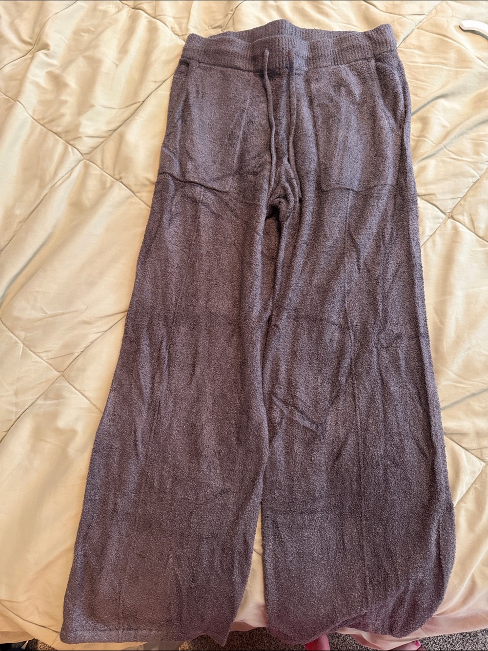 Barefoot Dreams women’s Wide-Leg Lounge Pants - Gray Size Small
